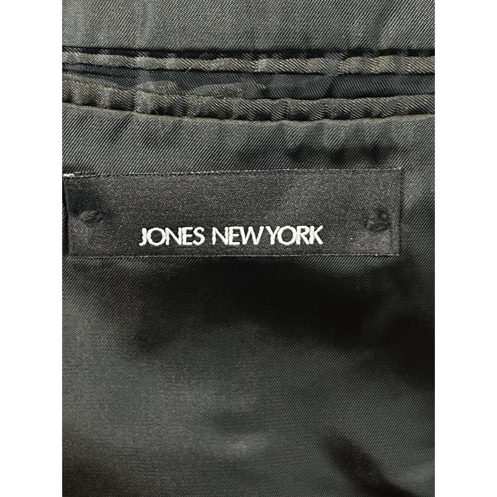 Jones New York Mens 46R Solid Black Blazer Sport Suit Jacket 3/2 Roll - Picture 13 of 15